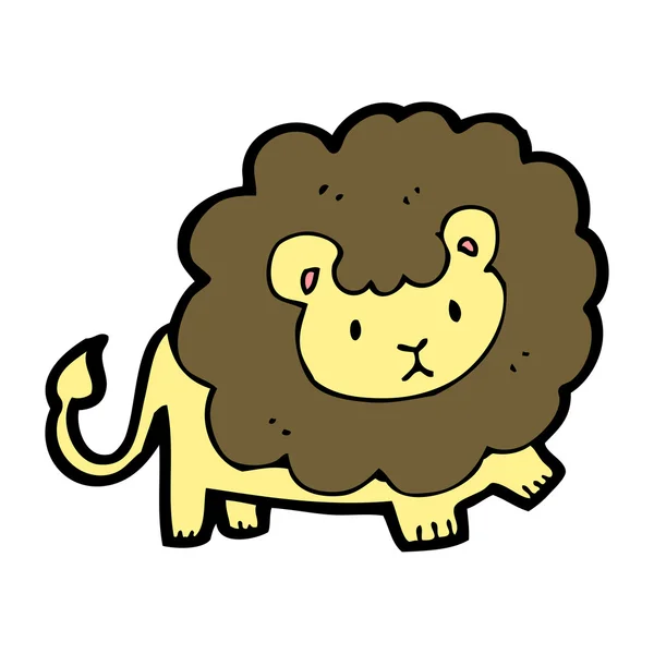 Cute cartoon Leeuw — Stockvector