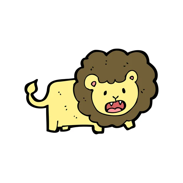 Cute cartoon lion — Stock Vector