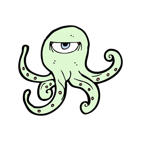 Dibujos animados pulpo malvado — Archivo Imágenes Vectoriales