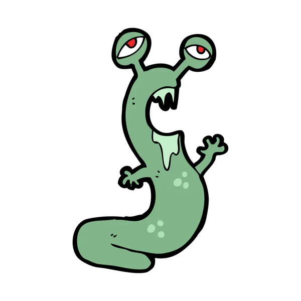 Cartoon slug monster — Stock Vector