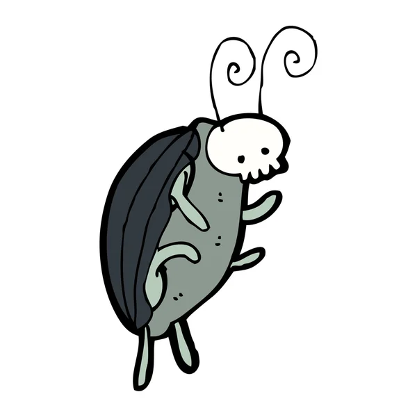 卡通可爱死亡手表甲虫 bug — 图库矢量图片