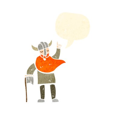 Viking kılıç ile çizgi film.