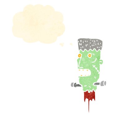 Frankenstein canavarı kafa cartoon