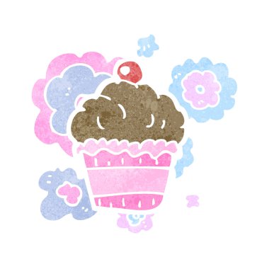 karikatür cupcake