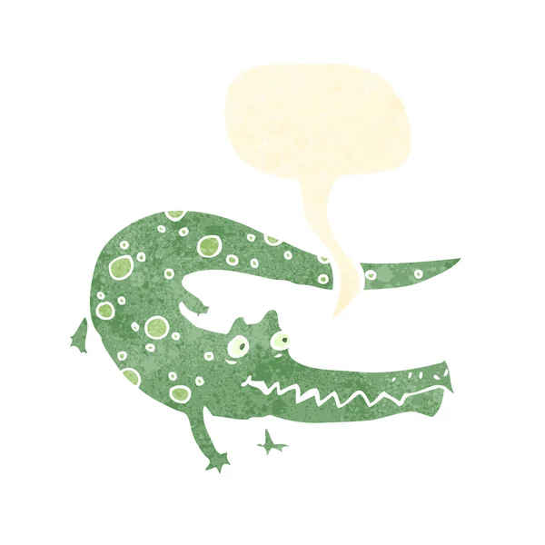 Desen animat crocodil — Vector de stoc