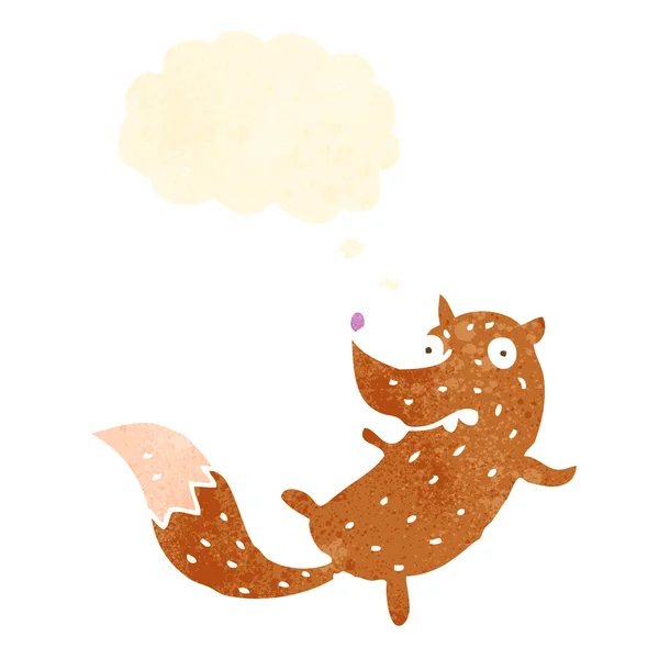 Cartoon little fox — Stock Vector