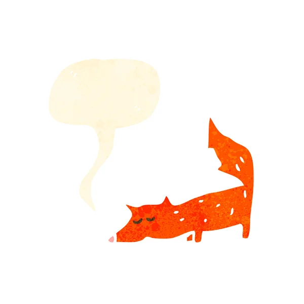 Cartoon little fox — Stock Vector