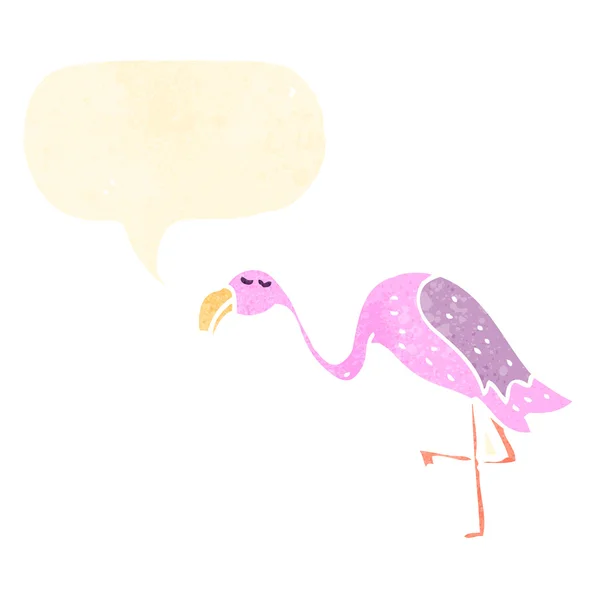 Flamingo-Karikatur — Stockvektor