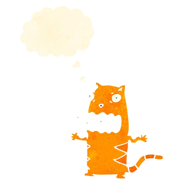 Cartone animato gatto arancione — Vettoriale Stock
