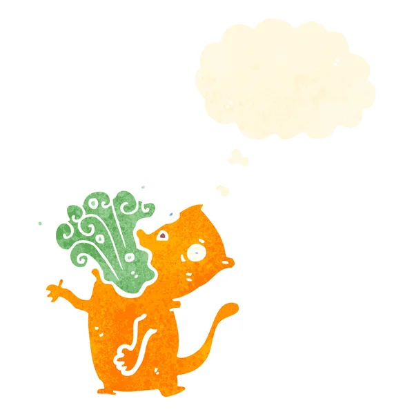 Dessin animé chat orange — Image vectorielle