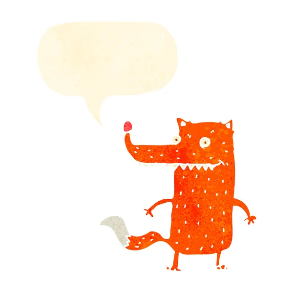 卡通可爱机灵的狐狸 — 图库矢量图片
