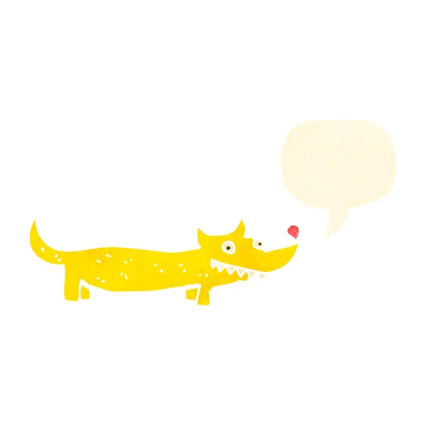 Cartoon gele hond — Stockvector