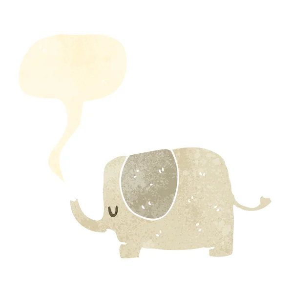 Elefante dei cartoni animati — Vettoriale Stock