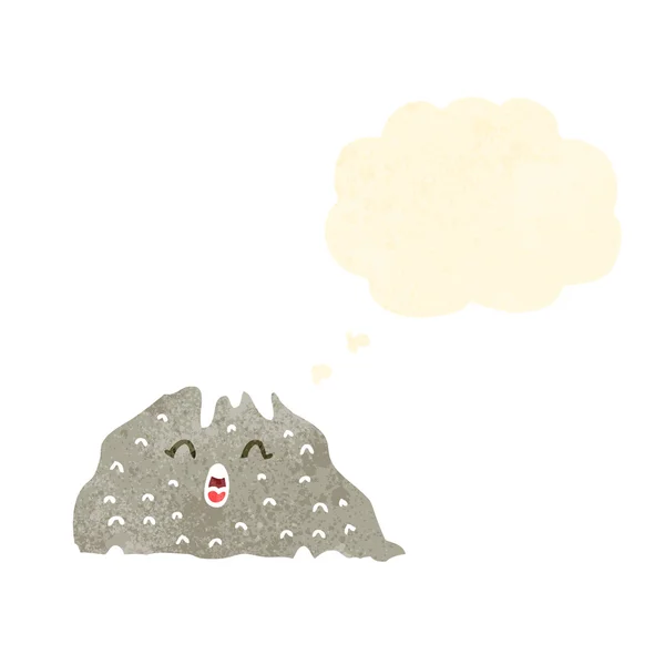 Персонаж гірського мультфільму з мисленням бульбашки — стоковий вектор