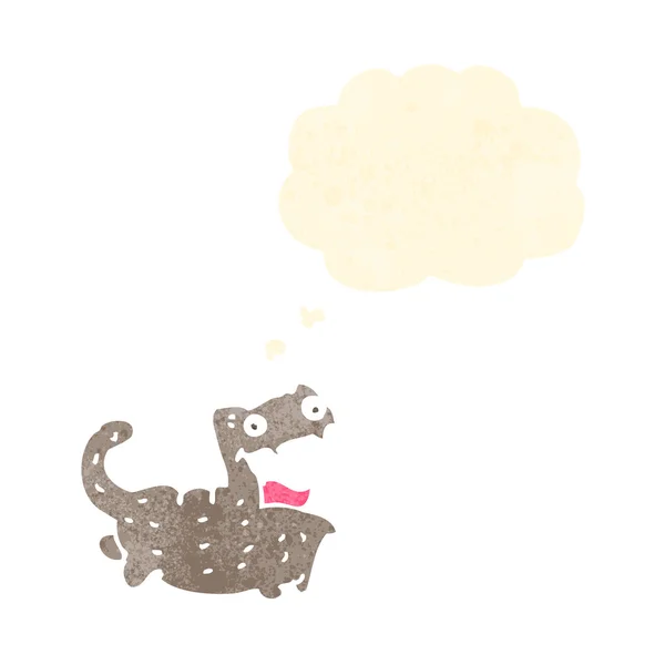 幸せな小さな猫を漫画します。 — ストックベクタ