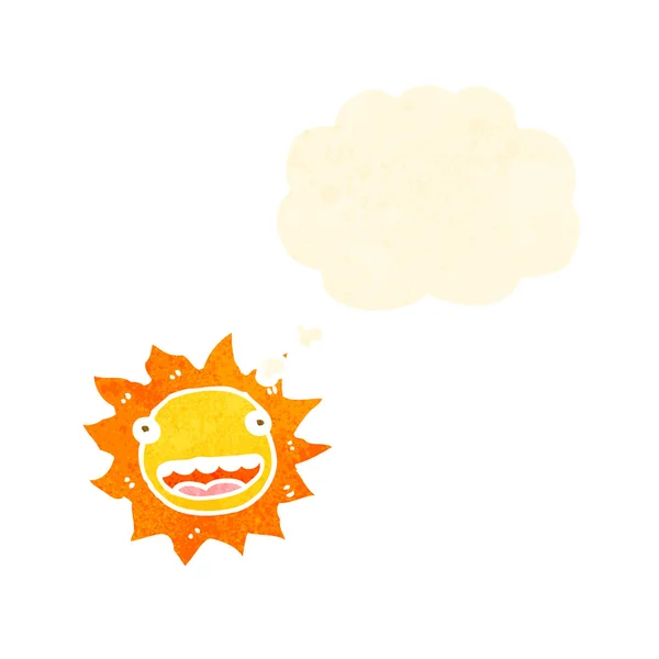 Karikatur sprechende Sonne — Stockvektor