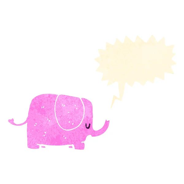 Cartoon trumpetande elefant — Stock vektor