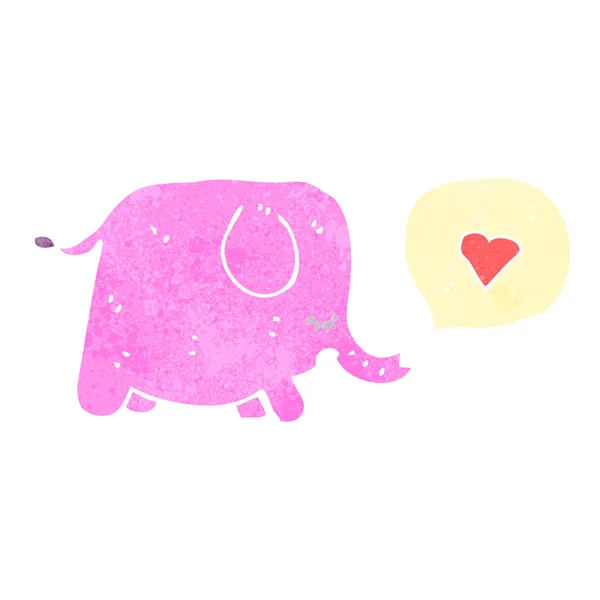 Roze olifant — Stockvector