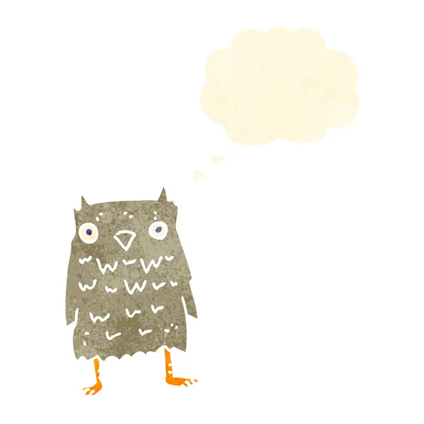 Rolig tecknad owl — Stock vektor