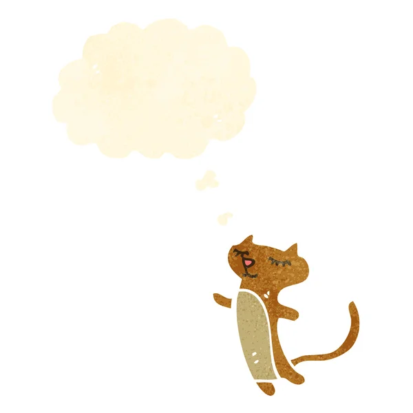 Karikatür mutlu kedi — Stok Vektör