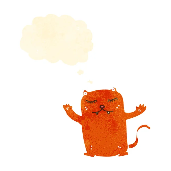 Kreslená červená kočka — Stockový vektor