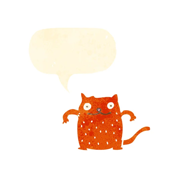 漫画赤い猫 — ストックベクタ