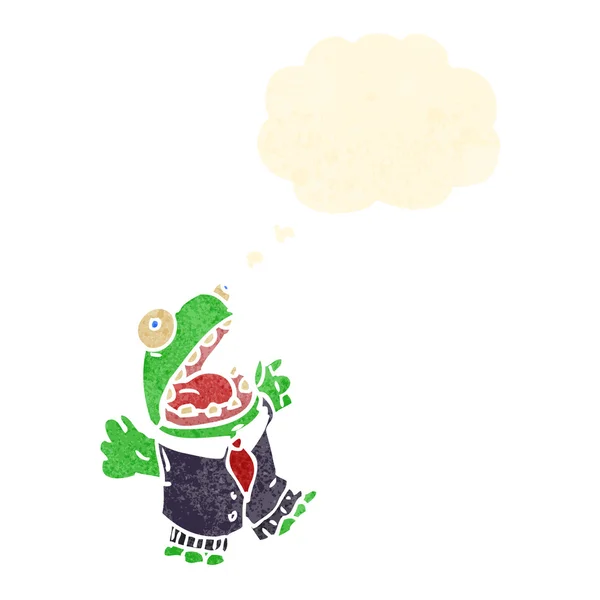 Cartoon frog — Stock Vector