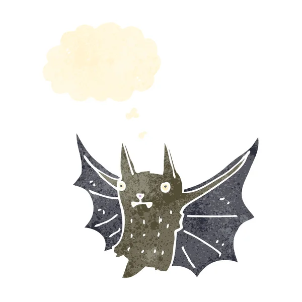 Strašidelný netopýr kreslený — Stockový vektor