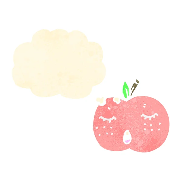 Mignon dessin animé pomme — Image vectorielle