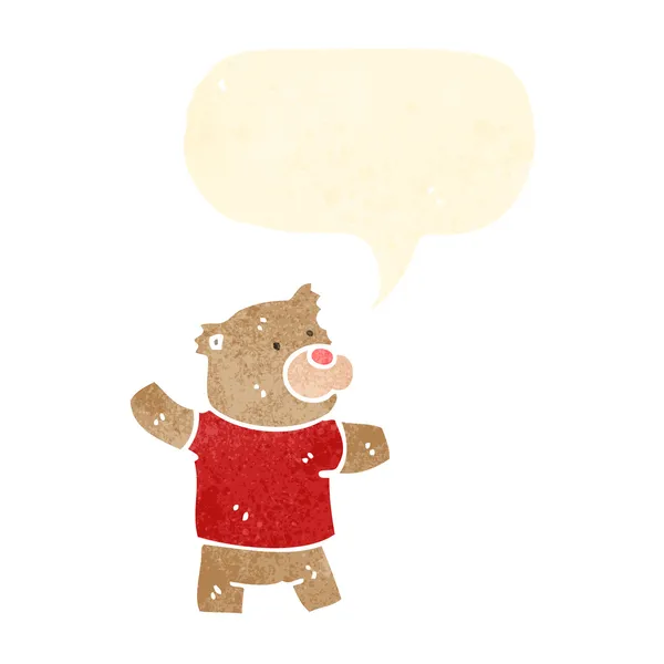 Cartoon teddy bear — Stock Vector