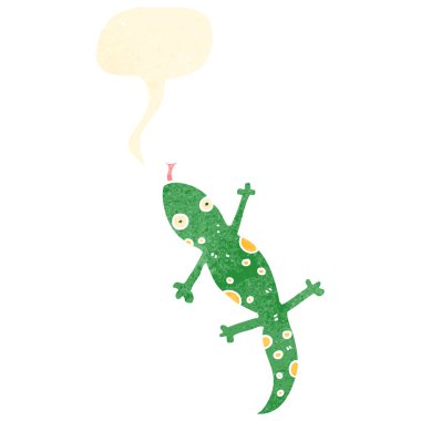 kertenkele konuşma balonu karikatür