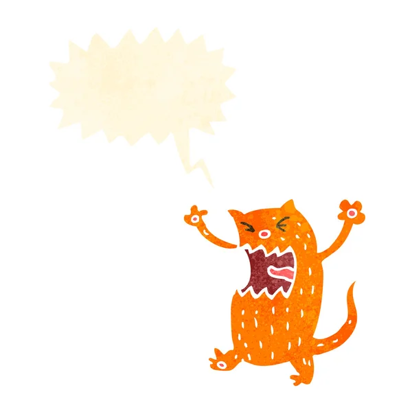 Desenhos animados de gato irritado — Vetor de Stock