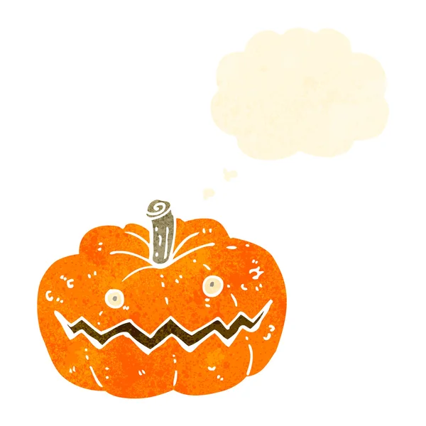 Dibujos animados de calabaza Halloween — Vector de stock