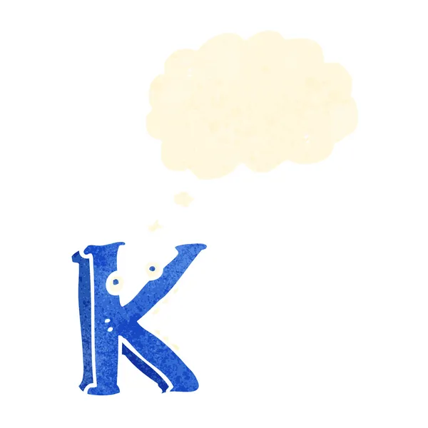 Cartoon letter k — Stock Vector