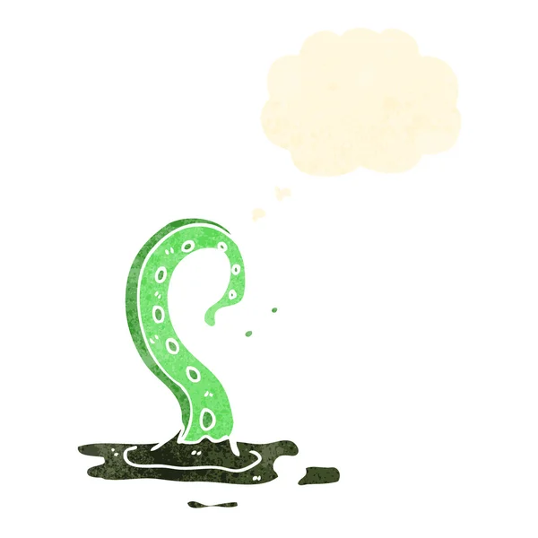 Gross tentacle cartoon — Stock Vector