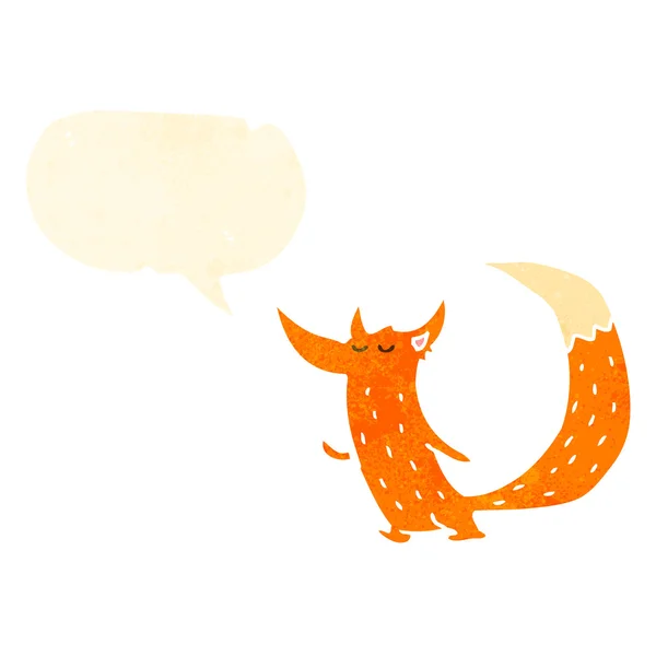 聪明的狐狸卡通 — 图库矢量图片