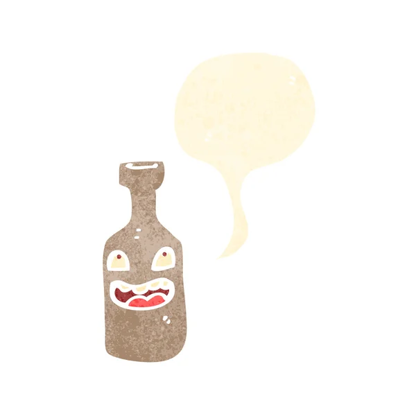 ボトルの漫画のキャラクター — ストックベクタ
