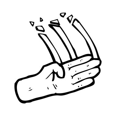 Karate chop karikatür