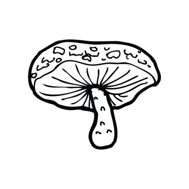 Dev mantar karikatür