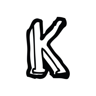 karikatür harf k