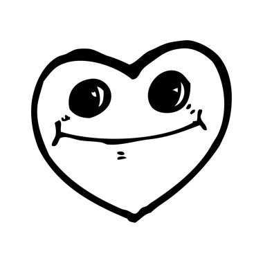 kalp karikatür karakter