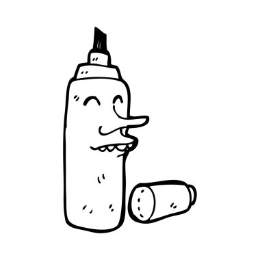 Marker Kalem karikatür