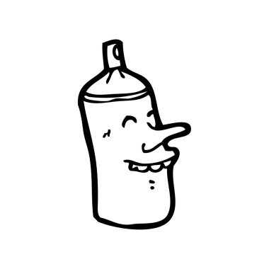 mutlu sprey karikatür