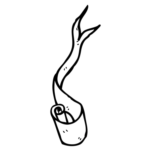 Desene animate fluttering banner — Vector de stoc