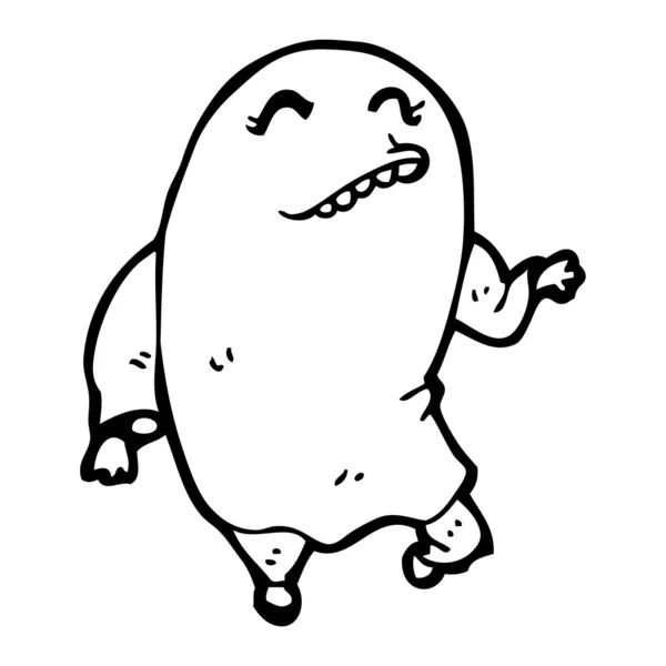 Fantasma de dibujos animados — Vector de stock