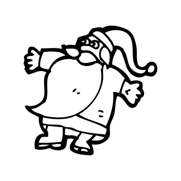 Caricature de Santa — Image vectorielle