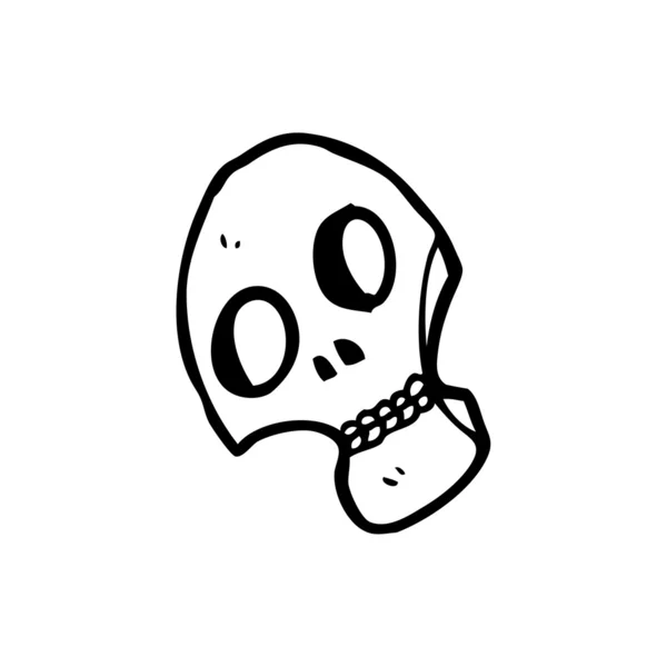 Calavera de dibujos animados — Vector de stock