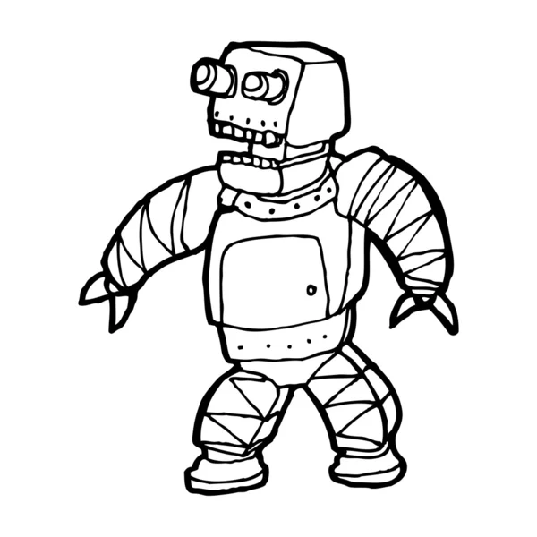 Desene animate robot — Vector de stoc