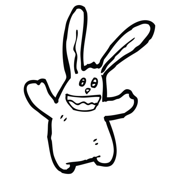 Grappige konijn cartoon — Stockvector