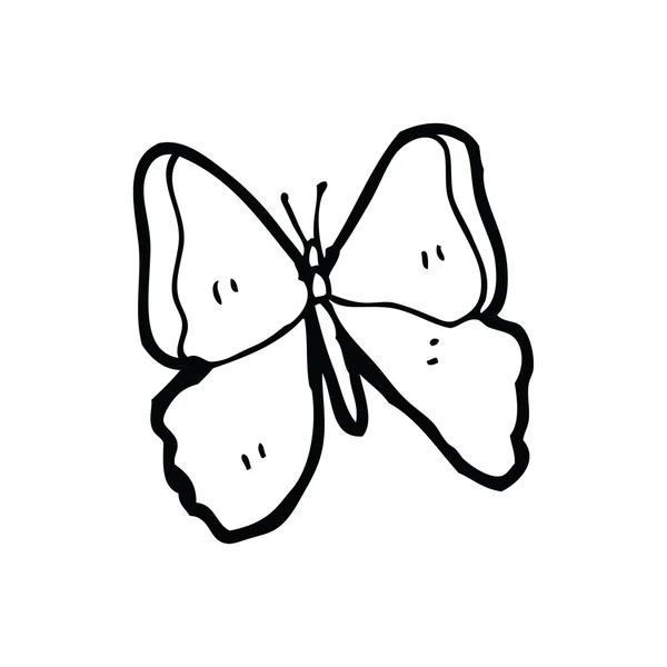 Cartoon vlinder — Stockvector